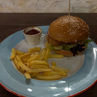 Гранд бургер з фрі  (500гр)