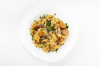 Spatzle mit steinplize