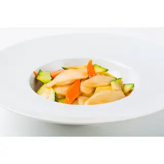 15a. Gnocchi di riso cinesi con gamberi o pollo o vitello