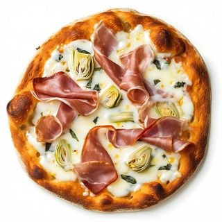 Prosciutto cotto e carciofi in foglia