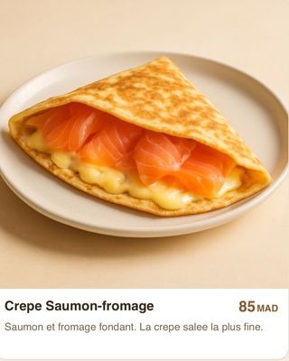 Crêpe Saumon Fromage