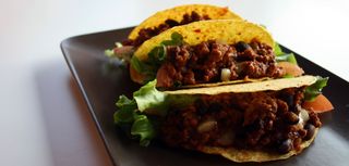 Tortillas con chili di manzo