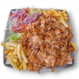 Plato kebab de Pollo