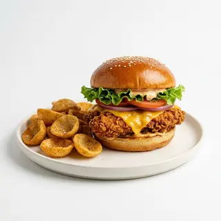 Hamburguesa De Pollo Picante