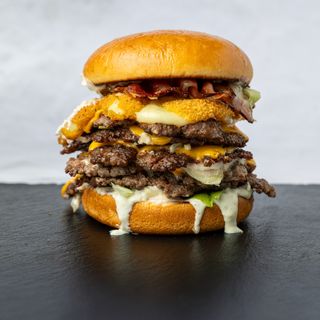 Garlic Cheese Burger triple double