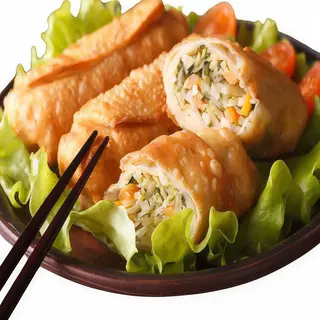 Harumaki de pollo