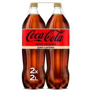 Coca Cola Zero Azúcar sin Cafeína Pack 2 Botellas 2 L.