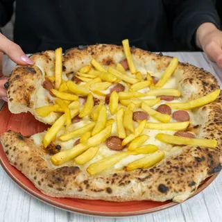 Wurstel e patatine bianca