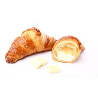 Cornetto con cioccolato bianco