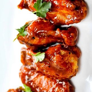 Chicken Wings and BBQ Sauce