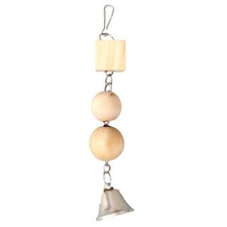 FLAMINGO Igračka za ptice Alice sa zvoncem, drvena 27,5cm (KOD FLA1030896)