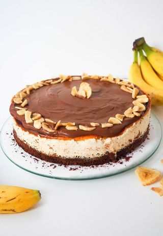 Sernik Bananowy kawałek GF SF