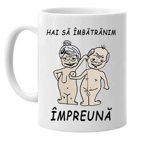 Cana personalizata cuplu batranei amuzanti
