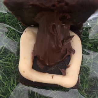 Quadradinho de brownie Ninho com Nutella