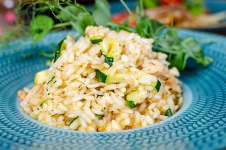 Rižoto s kozicama i tikvicama