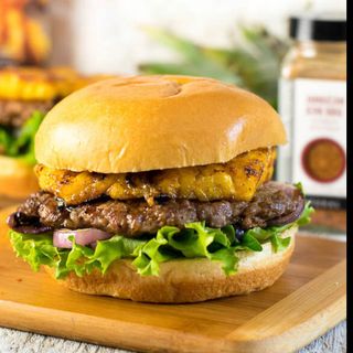 Burger Caribeña Style menu