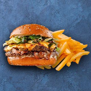 Hamburguesa con Patatas fritas