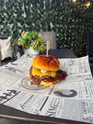 Truffle smash burger