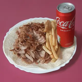 Menù Piadina kebab patatine