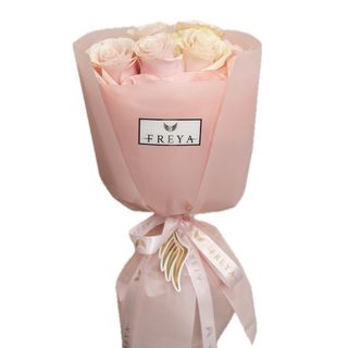 Buchet 5 trandafiri Pink Mondial