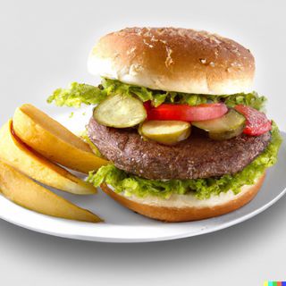 Телешки бургер с кашкавал (350г)