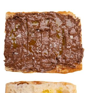 Pan de cristal con Nutella
