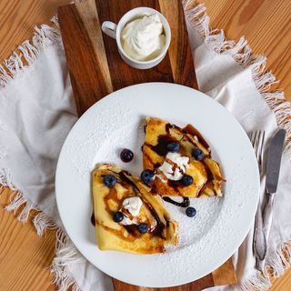 Naleśniki z twarogiem i czekoladą