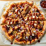BBQ chicken pizza