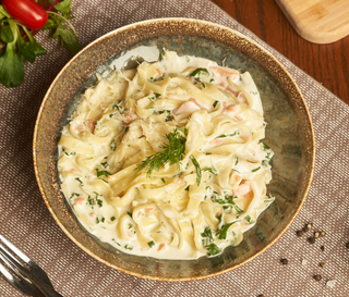 Tagliatelle Saumon Épinards