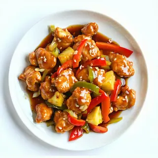 163 - Pollo in agrodolce, pollo saltato