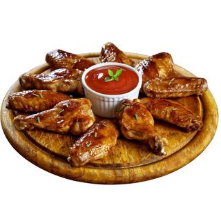 Menú Alitas BBQ 10 piezas.