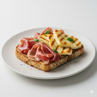 Tostada De Jamón Y Queso