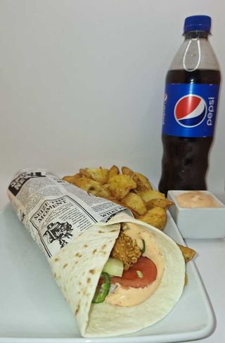 Meniu crispy wrap picant