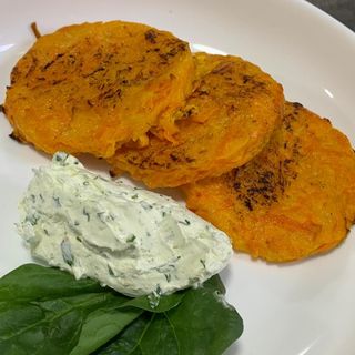 Драники с тыквой и морковью 