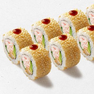 Каліфорнія з вугрем в кунжуті рол