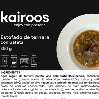 Estofado de ternera con patata (350 gr)
