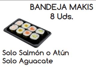 30. Bandeja Makis Solo Salmón (8 Uds.)