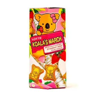 Lotte Koala's March Strawberry Filled Biscuits
