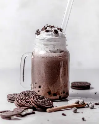 Double Oreo boba shake/ latte