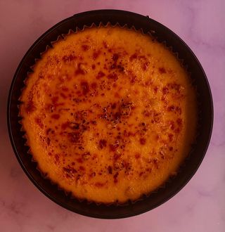 Porción Tarta De Queso Y Turrón De Jijona