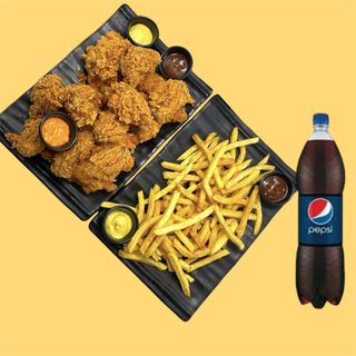  FAMILY (30 wings) + 4 Frites + Soda 1.5 L 