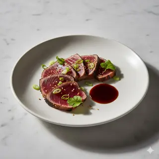207.Tataki de salmón con salsa tataki picante