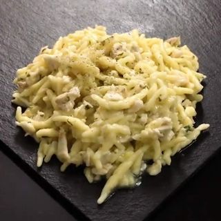 Trofie spigola limone e pistacchio