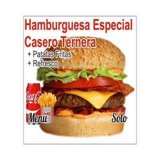 Hamburguesa Especial Casero De Ternera