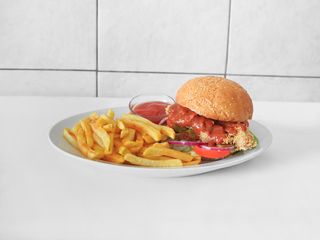 Buffalo chicken burger