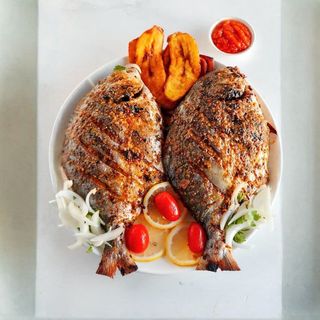 Grilled Marinated Whole Nile Perch