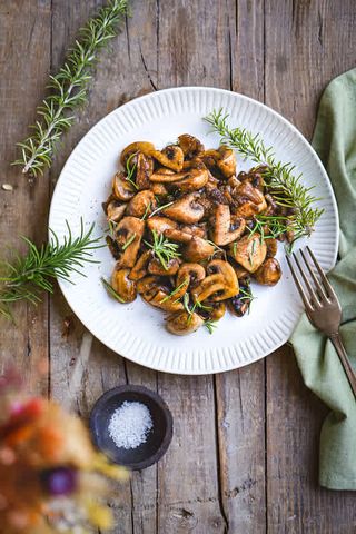 Crevettes Aux Champignons De Paris
