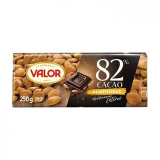Chocolate Negro 82% Almendra Valor 250 Gr.