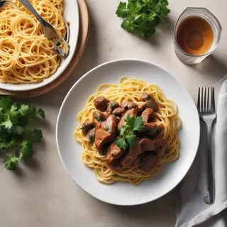 Spaghetti Au Foie