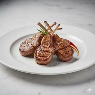 Plato De Chuletas De Cordero